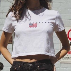 White Brandy Crop Top